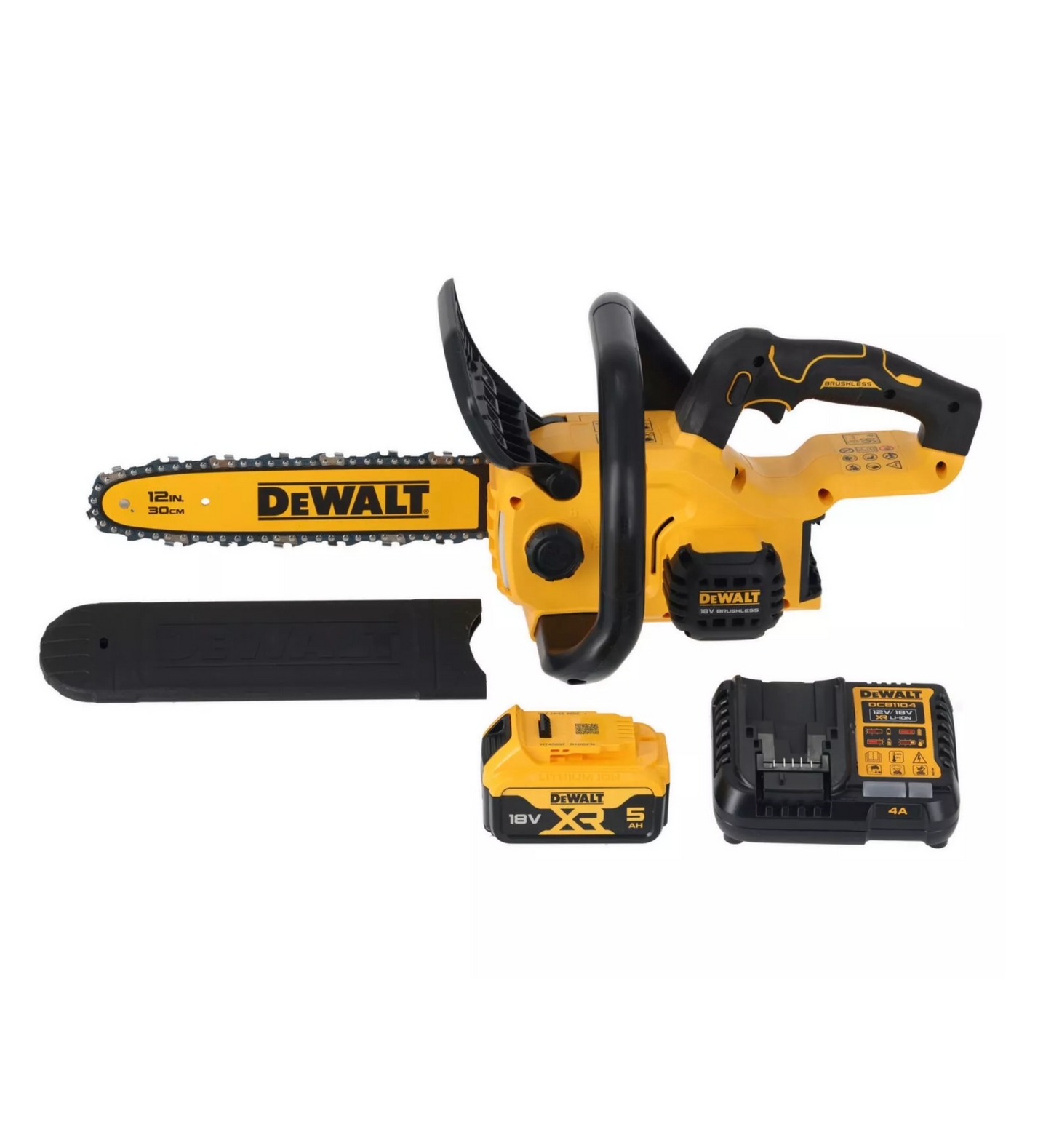 Motoserra compacta XR 18V 30 cm amb bateria i carregador Dewalt DCMCS565P1