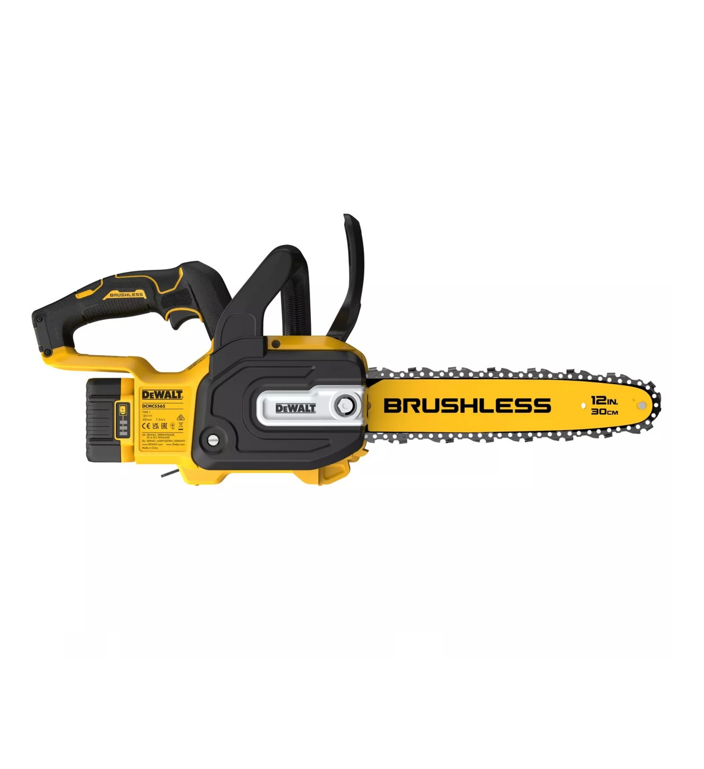 Motoserra compacta XR 18V 30 cm amb bateria i carregador Dewalt DCMCS565P1