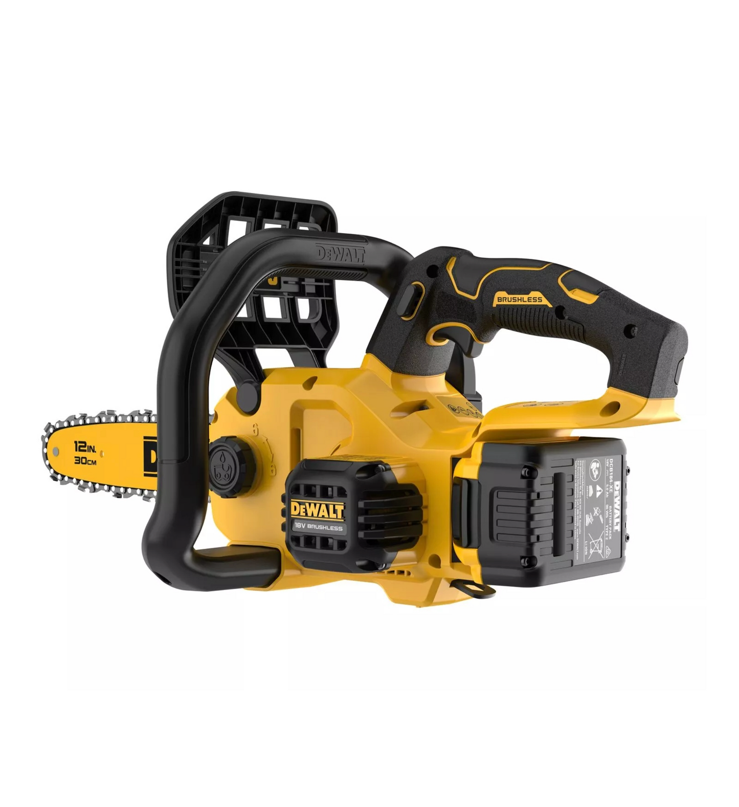Motoserra compacta XR 18V 30 cm amb bateria i carregador Dewalt DCMCS565P1