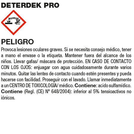 Pot de detergent per a la neteja final d’obra Fila DETERDEK PRO