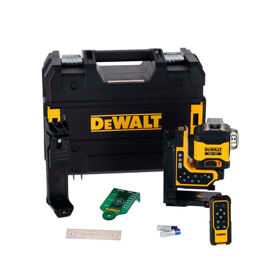 Nivell làser autonivellant verd amb comandament a distància, 3 línies de 360º XR 18V Dewalt DCLE34035B