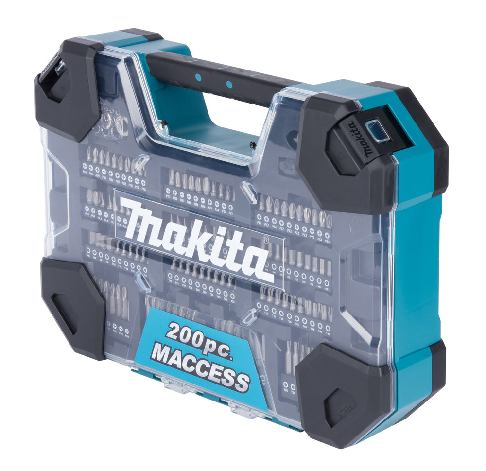 Estoig de broques i puntes de cargolar Maccess (200 u) E-22610 Makita