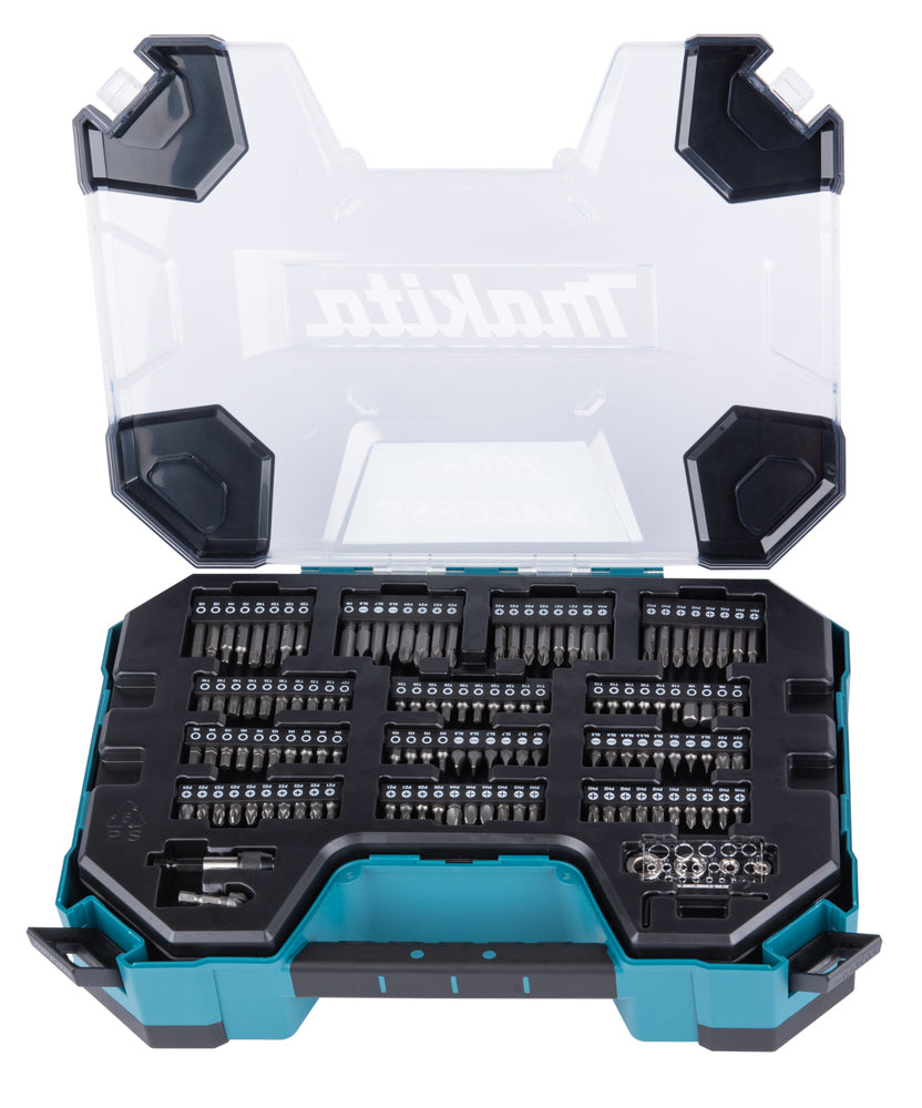 Estoig de broques i puntes de cargolar Maccess (200 u) E-22610 Makita