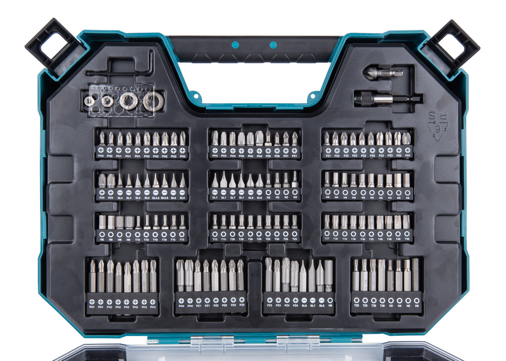 Estoig de broques i puntes de cargolar Maccess (200 u) E-22610 Makita