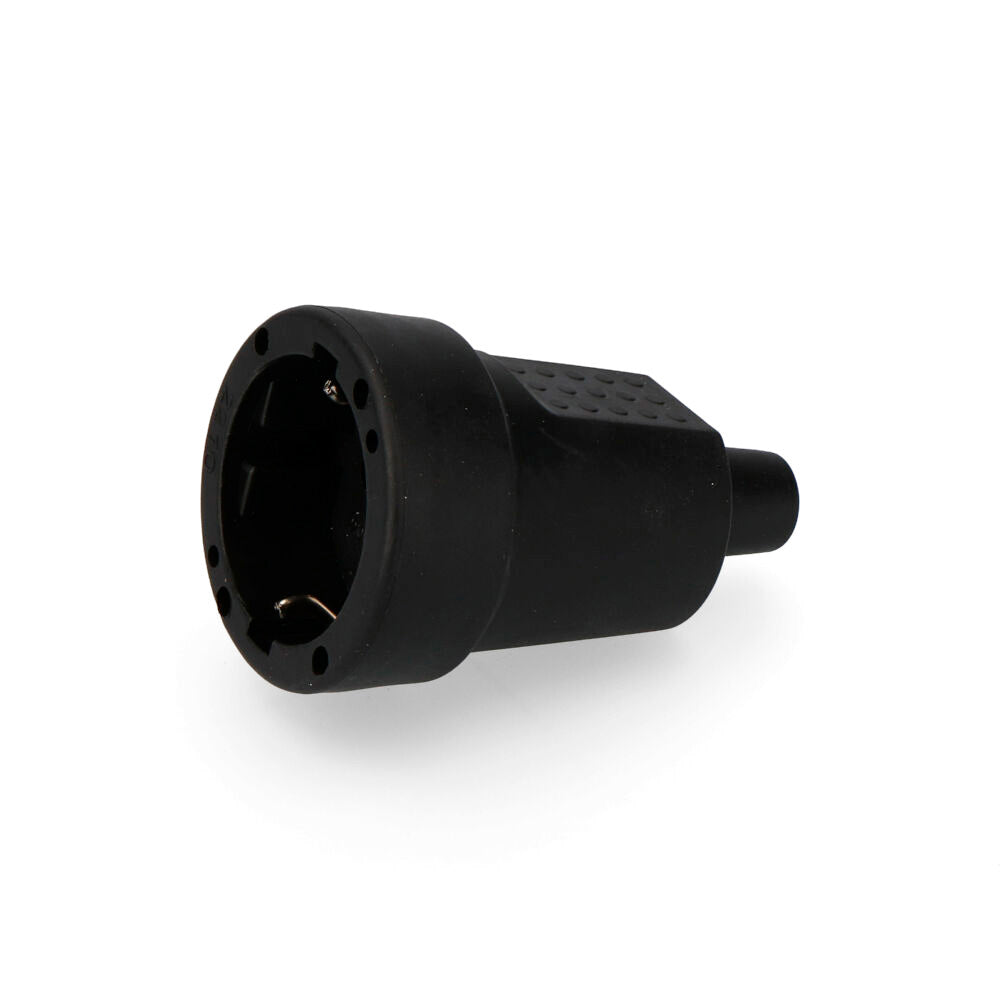 Base aèria de goma T/TL 10/16A 250V Negra EDM E42103