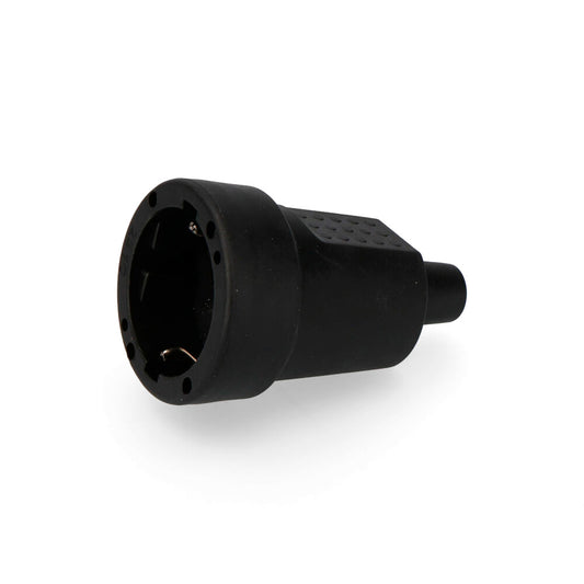 Base aèria de goma T/TL 10/16A 250V Negra EDM E42103