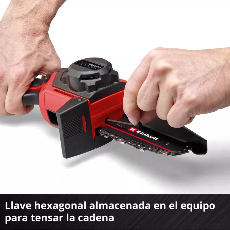 Motoserra de poda amb bateria GE-PS 18/15 Li BL-Solo amb bateria i carregador Einhell