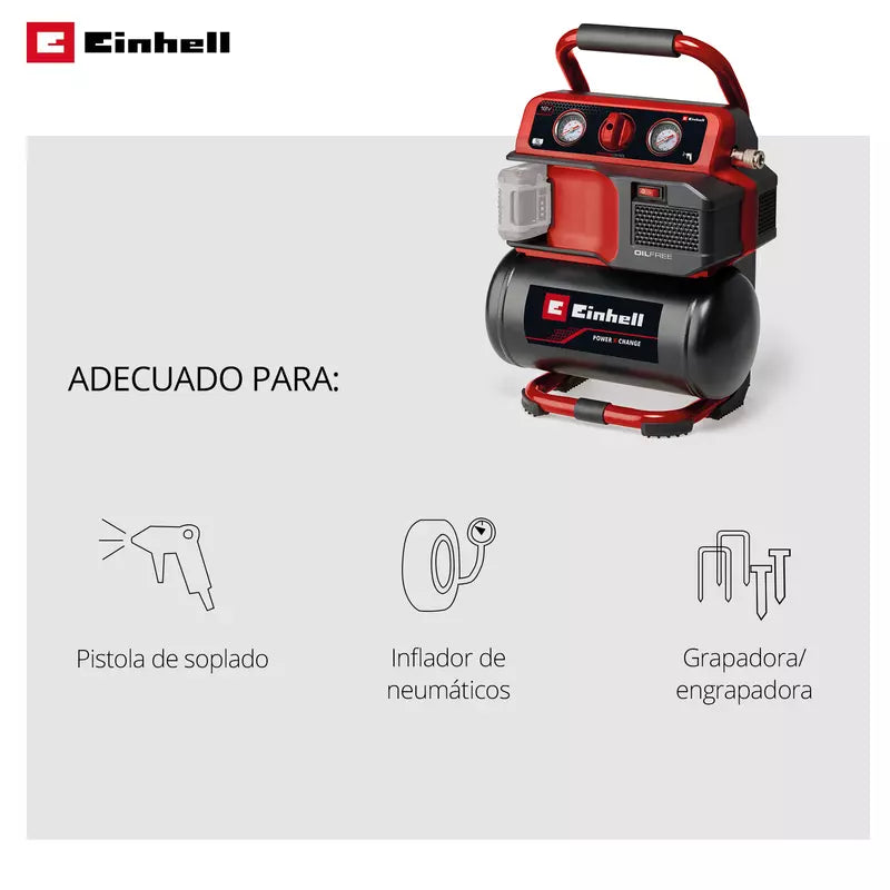 Compressor d’aire amb bateria TE-AC 18/75 Li OF-Solo