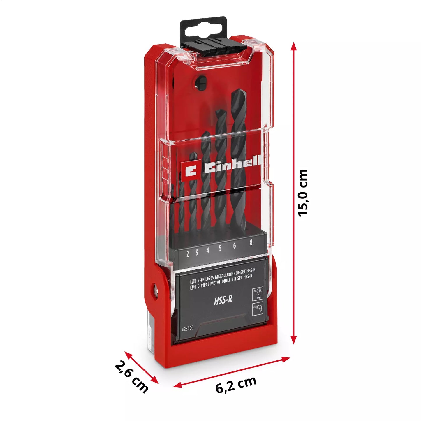 Joc de 6 broques HSS-R LS Einhell 49423006