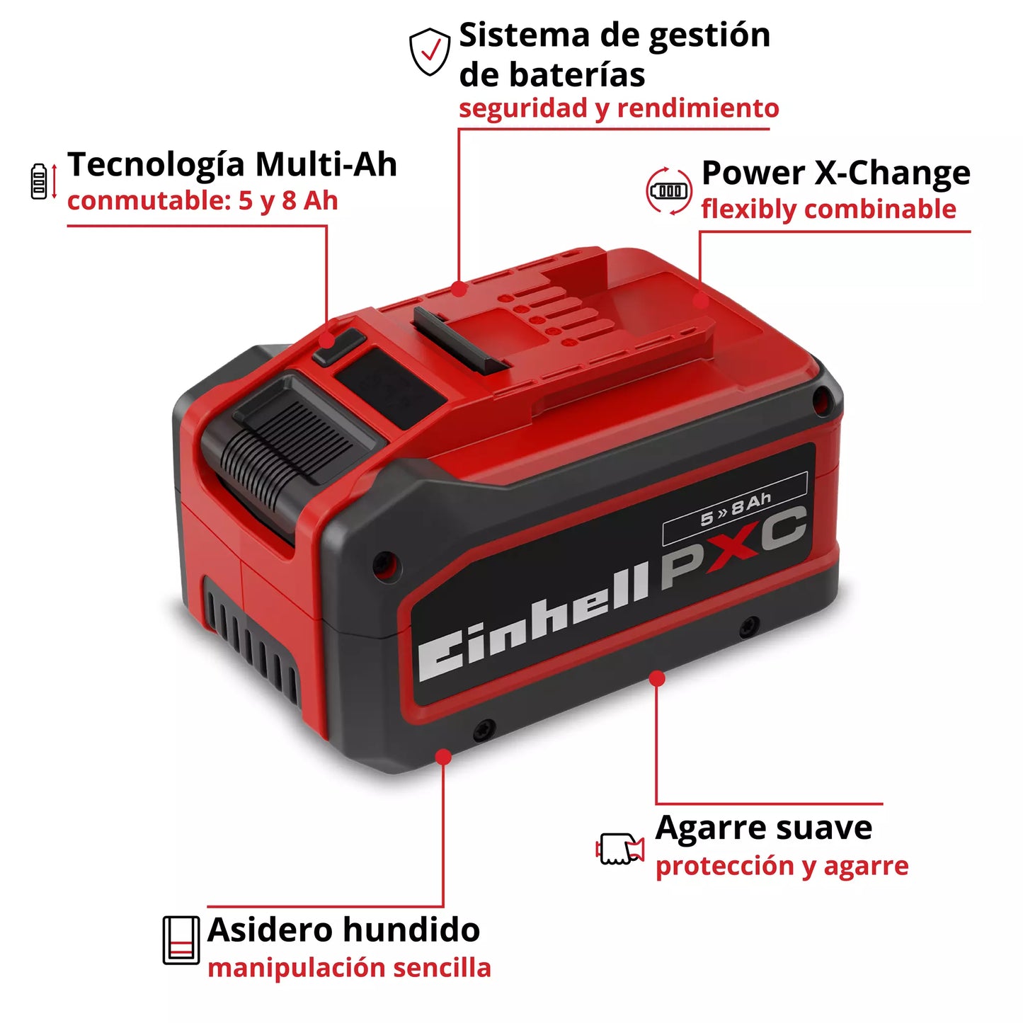 Bateria de 5-8 Ah multi PXC+ Einhell