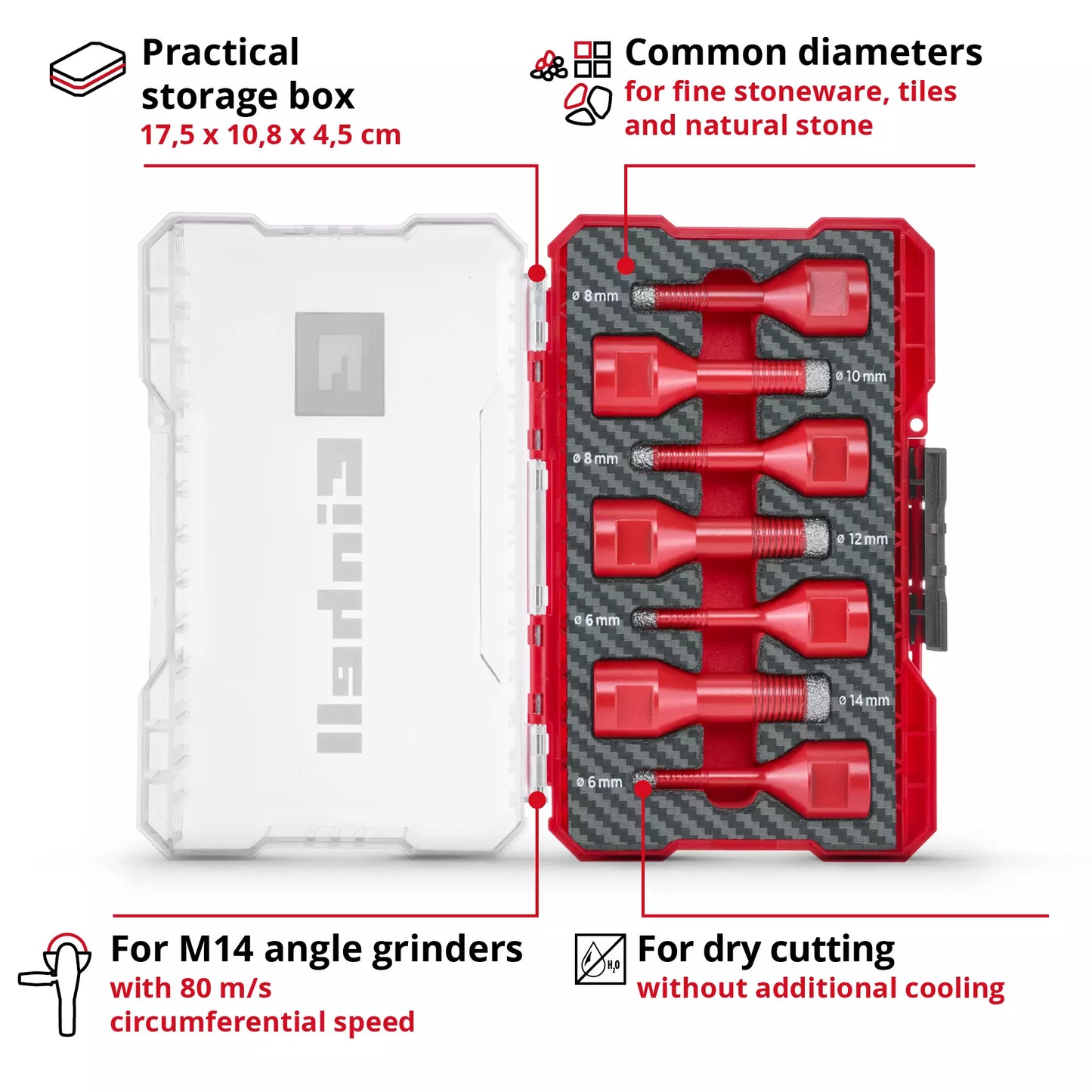 Joc de broques M-CASE LS 7pcs Einhell 49500400