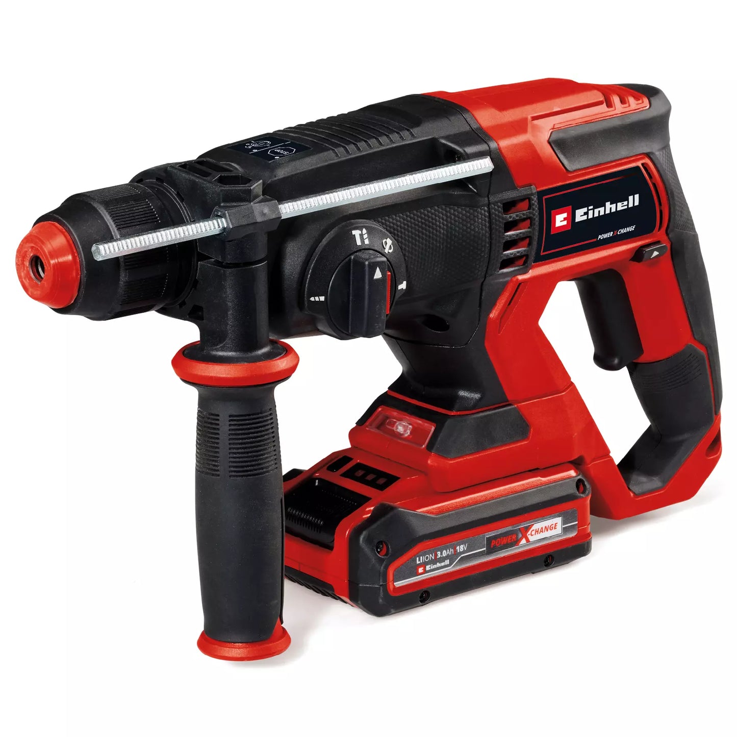 Set 18V Trepant + Martell perforador + Amoladora + 2 bateries de 3.0Ah + Carregador Einhell TE-TK 18/3 Li +2 (CD+AG+HD)
