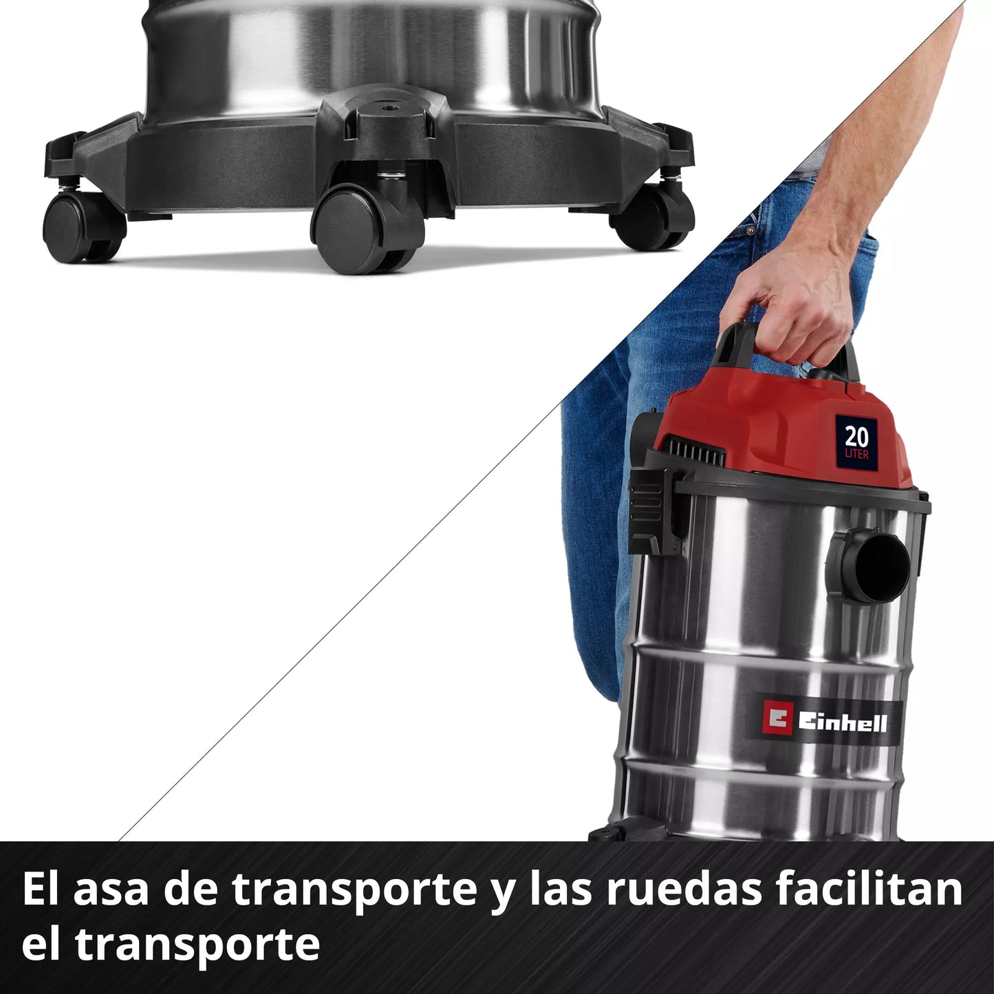 Aspirador en sec i humit de 20L 900W Einhell TC-VC 2045 S