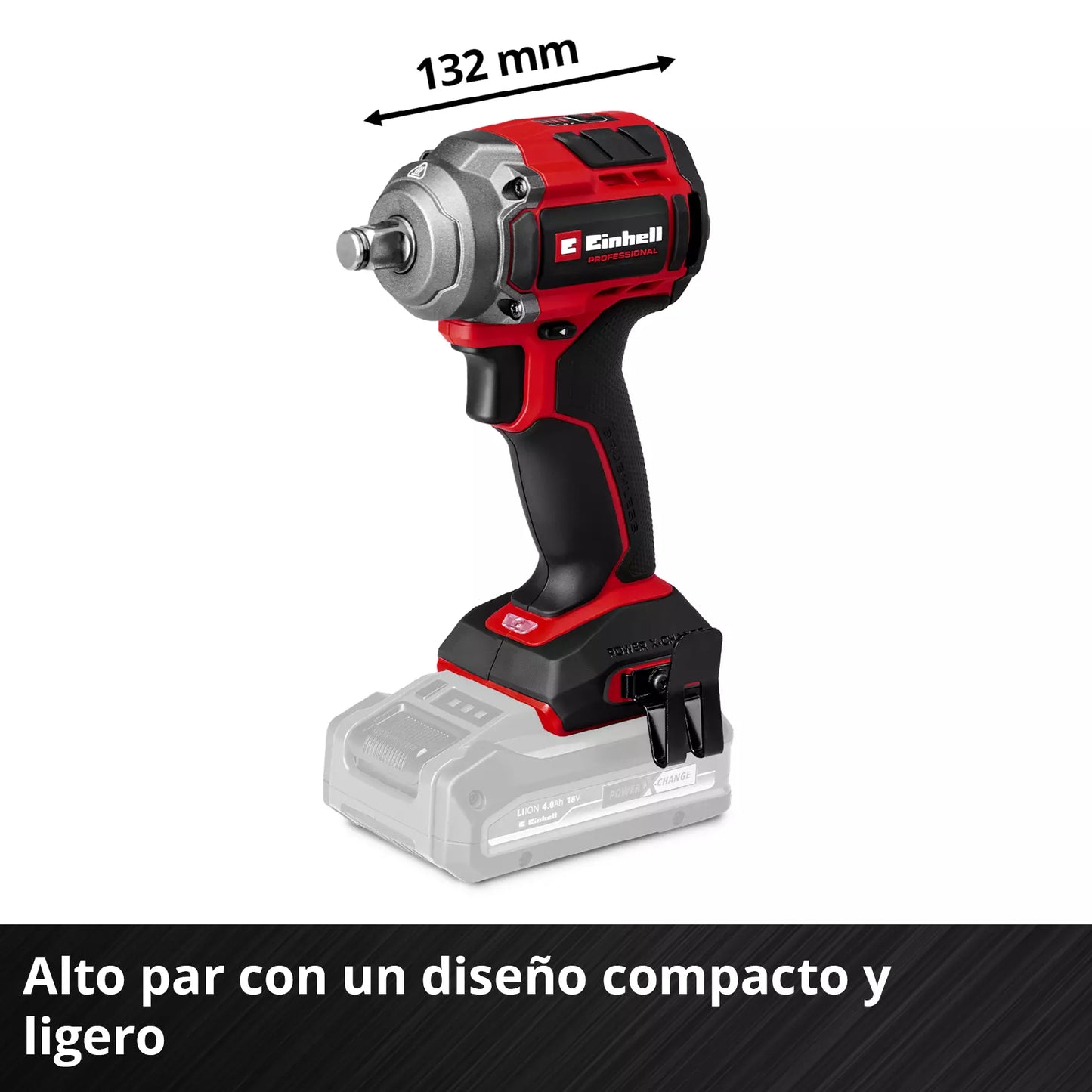 Clau d'impacte de 18V 350Nm Einhell TP-CW 18/350-C Li BL - Solo