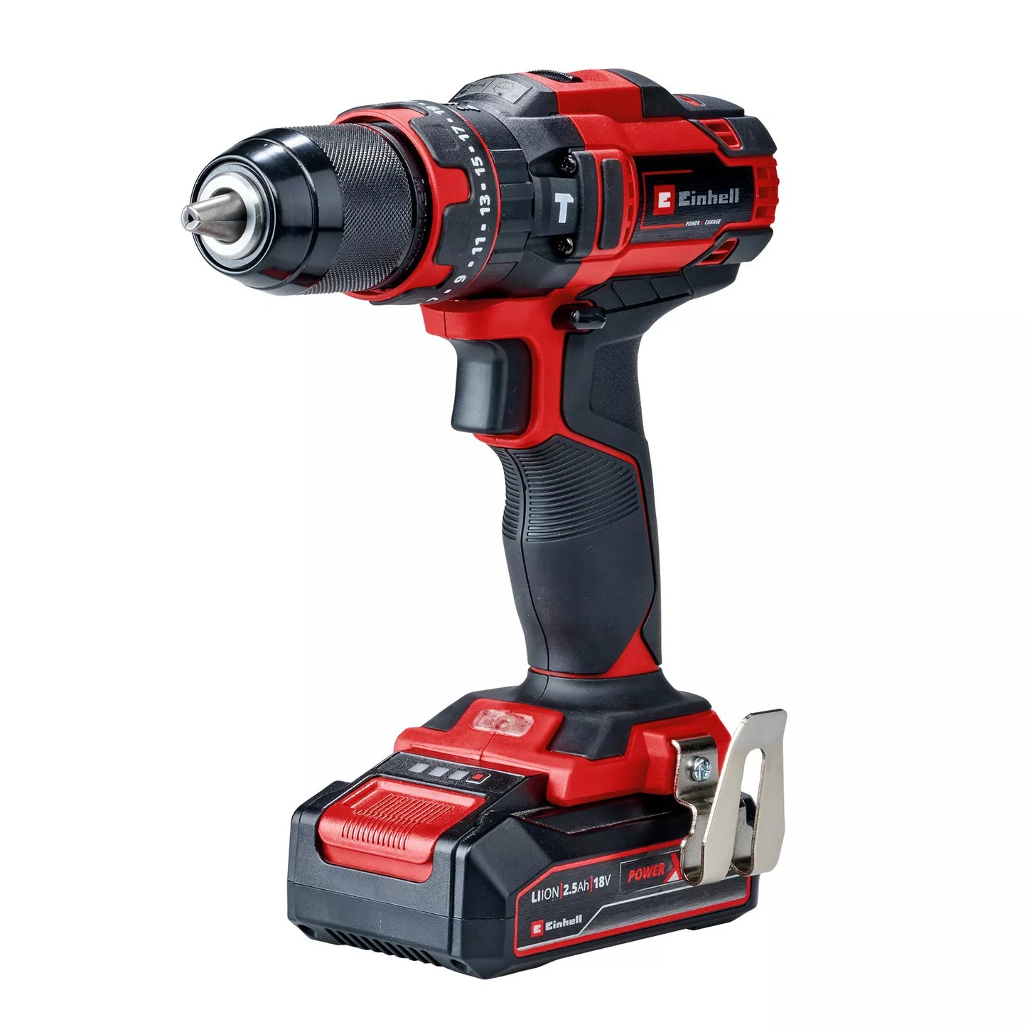 Trepant percutor amb bateria 18V amb 1bat 2,5Ah i carregador TE-CD 18/44 Li-i Einhell