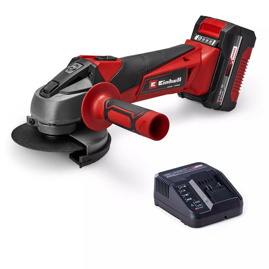 Esmoladora angular de 115 mm 18V amb bateria i carregador Einhell TC-AG 18/115 Li