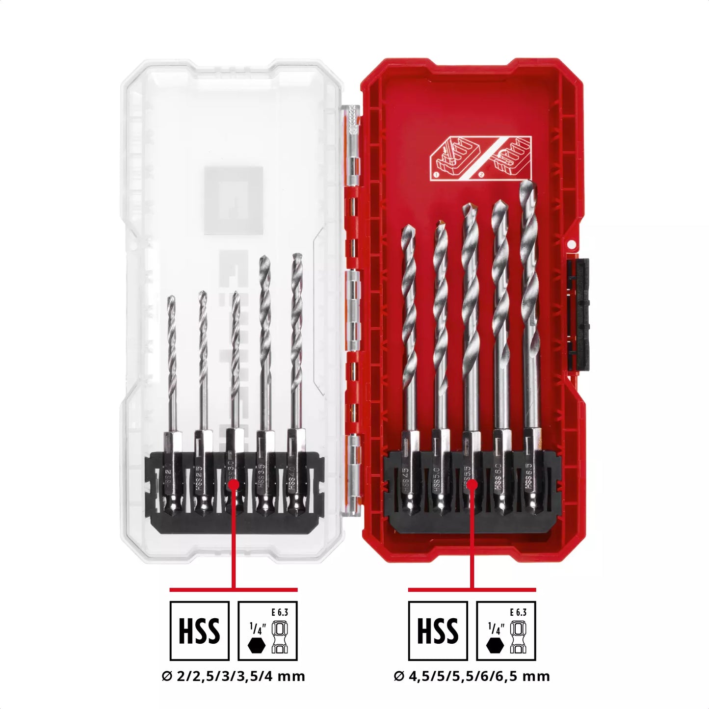 Joc de broques per a metall S-CASE LS de 10pcs Einhell 49108723