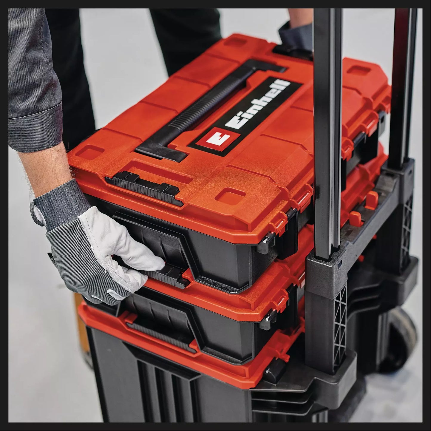 Sistema de maletins amb rodes Einhell E-Case Tower