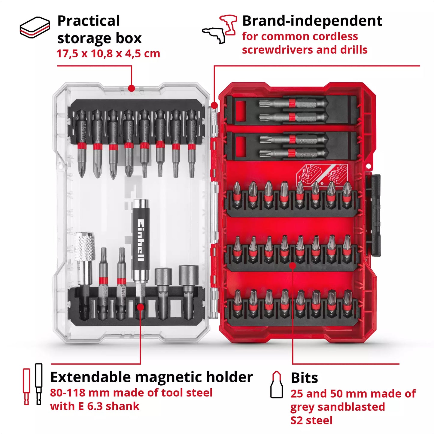 Joc de puntes M-CASE LS 42pcs Einhell 49118953