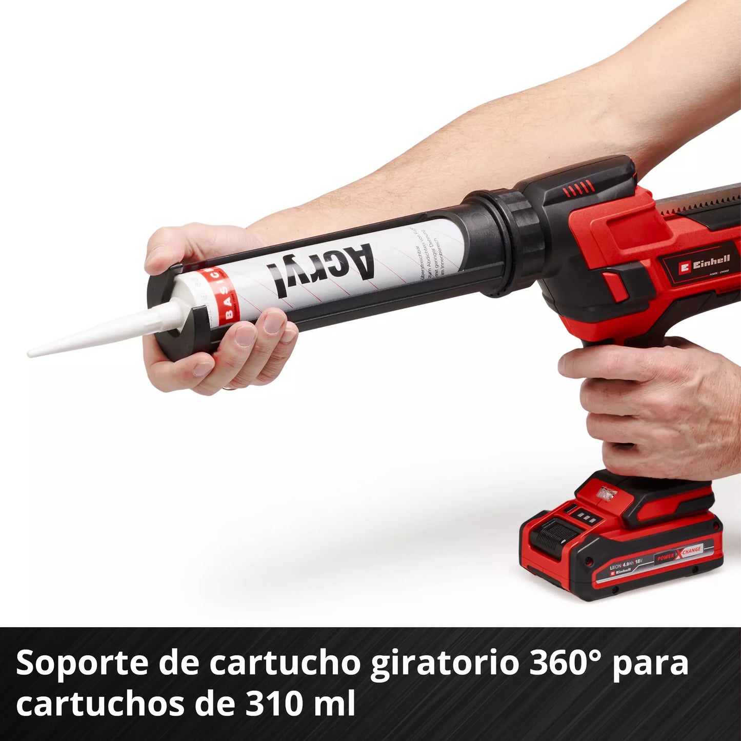 Pistola de silicona de 18V 310ml Einhell TE-SG 18/10 Li - Solo