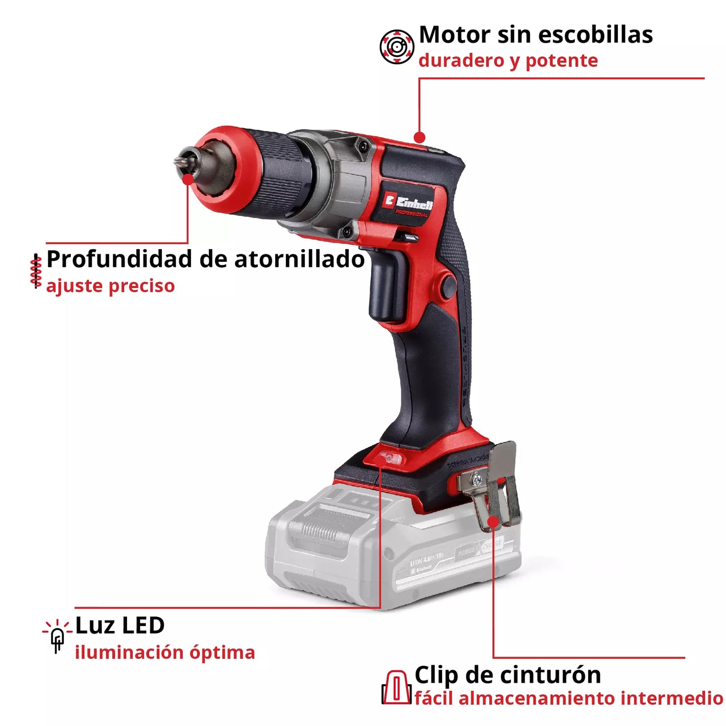 Trepat per a guix 18V amb maletí TP-DY 18 Li BL - Només Einhell