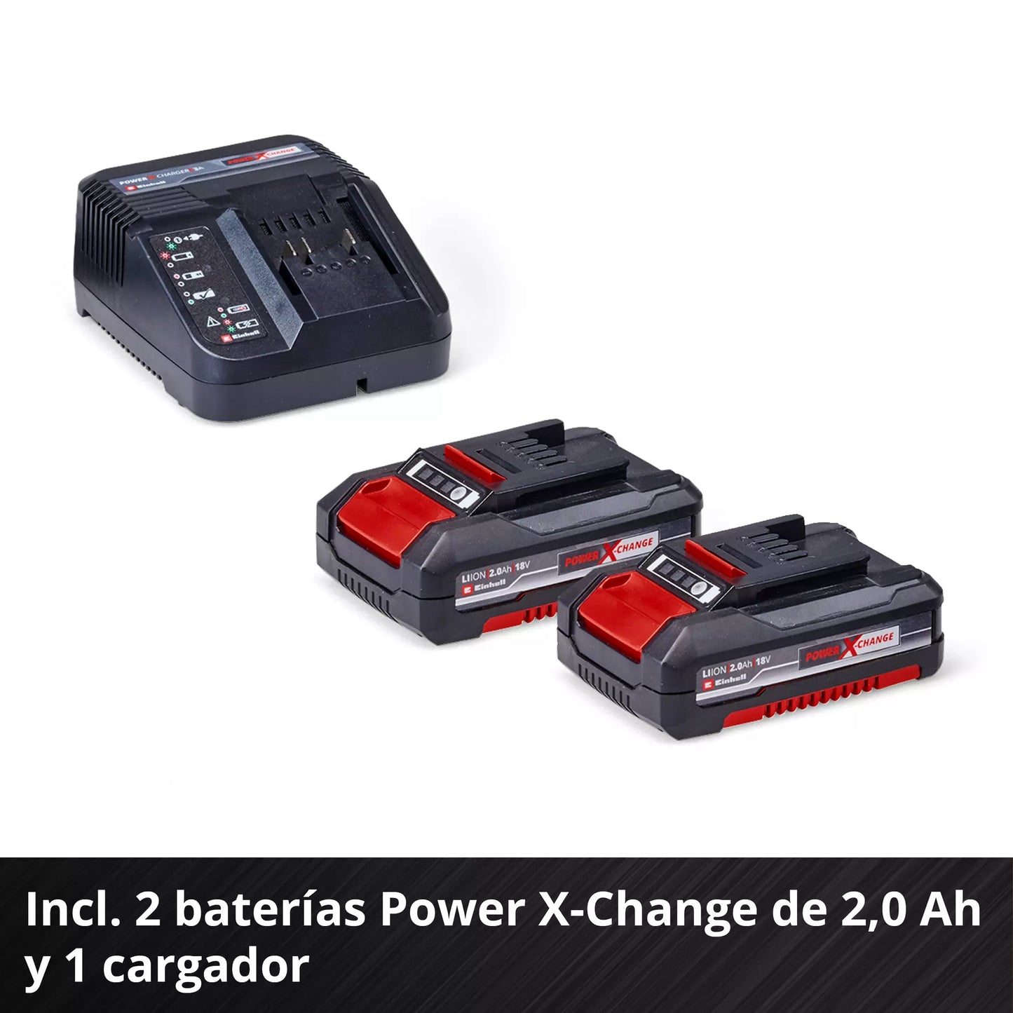 Trepanador percutor 18 V + 2 bateries de 2 Ah + carregador + maletí Einhell TP-CD 18/80 Li-i BL