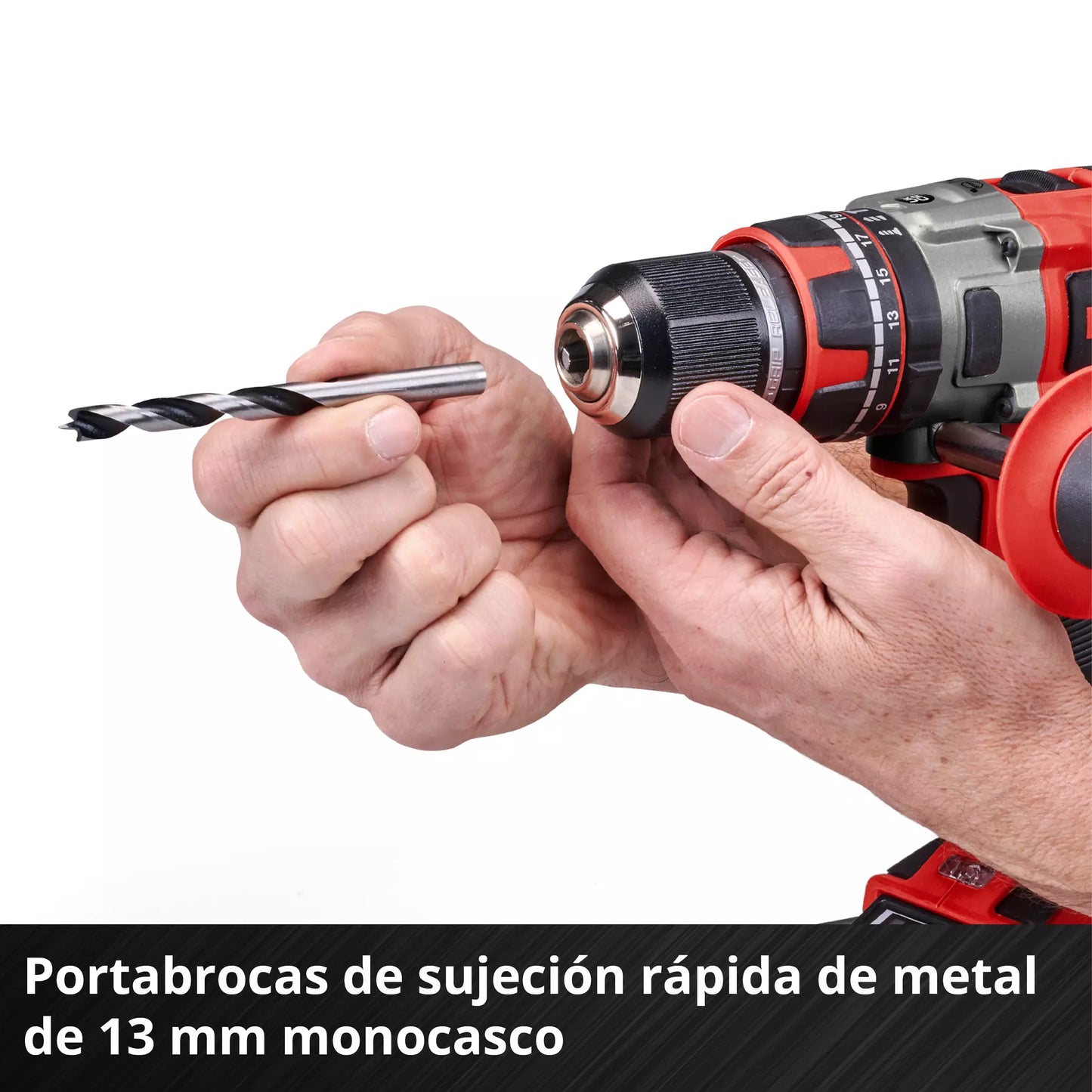 Trepanador percutor 18 V + 2 bateries de 2 Ah + carregador + maletí Einhell TP-CD 18/80 Li-i BL