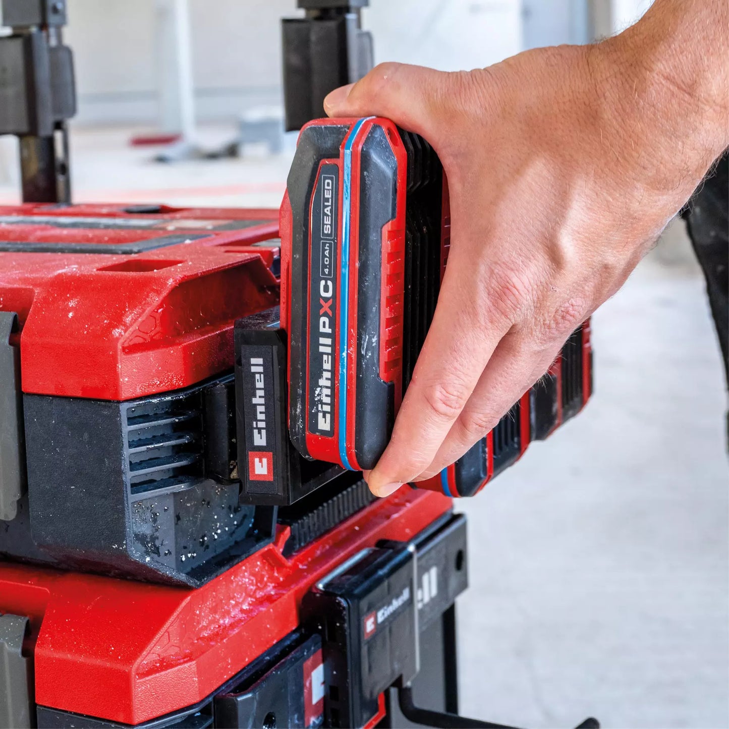 Suport per a bateries per al sistema Einhell E-Case
