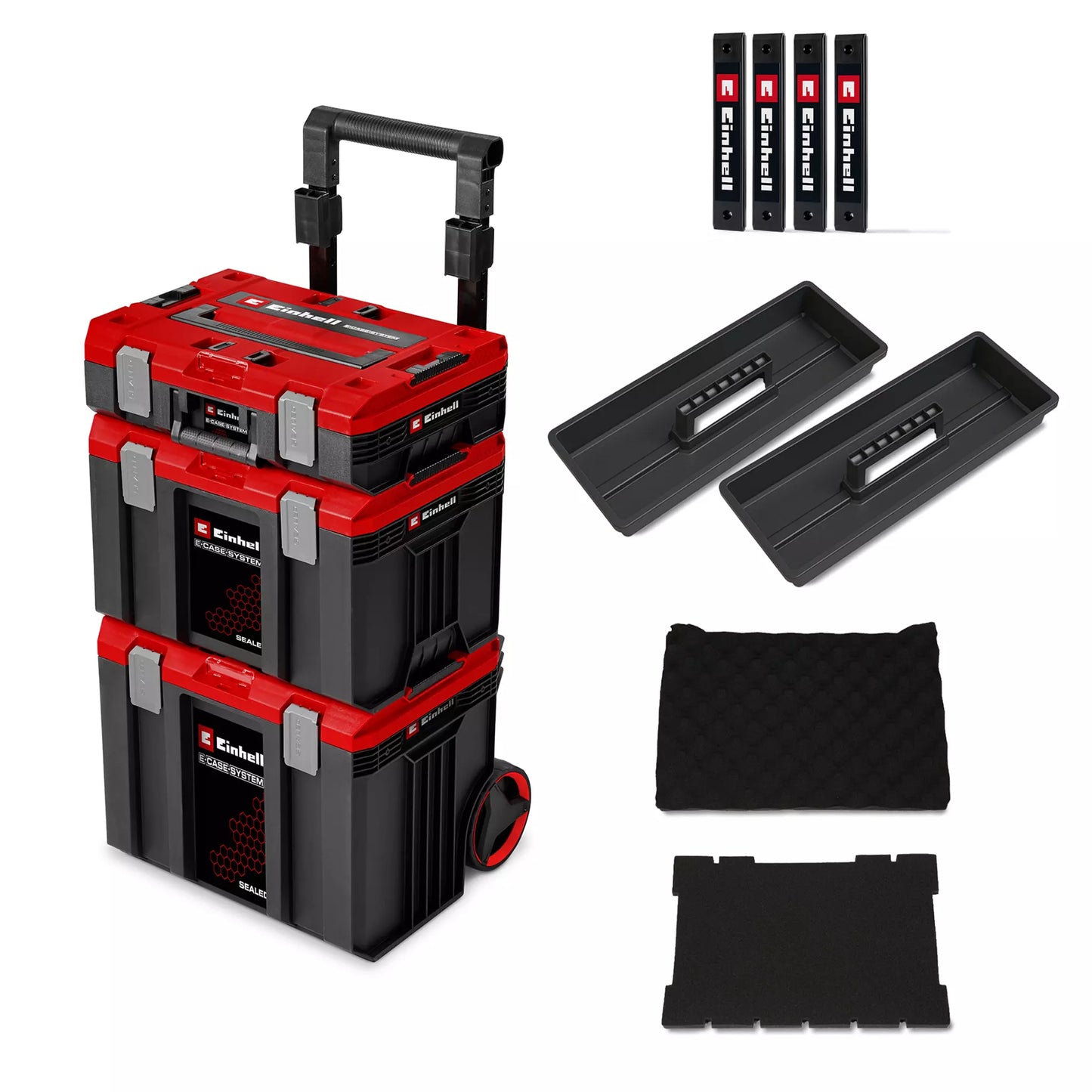 Sistema de maletins amb rodes Einhell E-Case Rolling Workshop SEALED