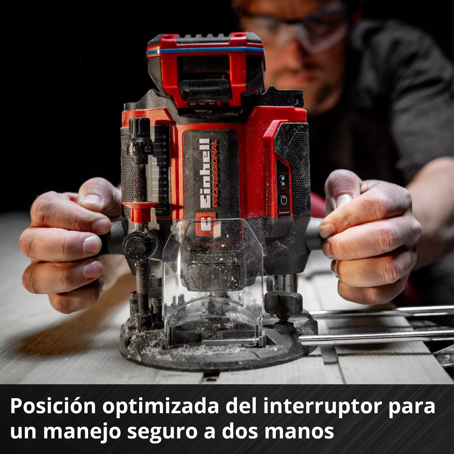 Fresadora de 18V 55mm Einhell TP-RO 18/55 Li BL - Solo