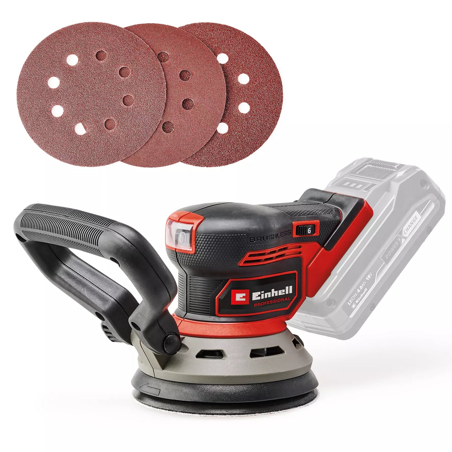 Polidora excèntrica 18 V 125 mm Einhell TP-RS 18/32 Li BL - Solo
