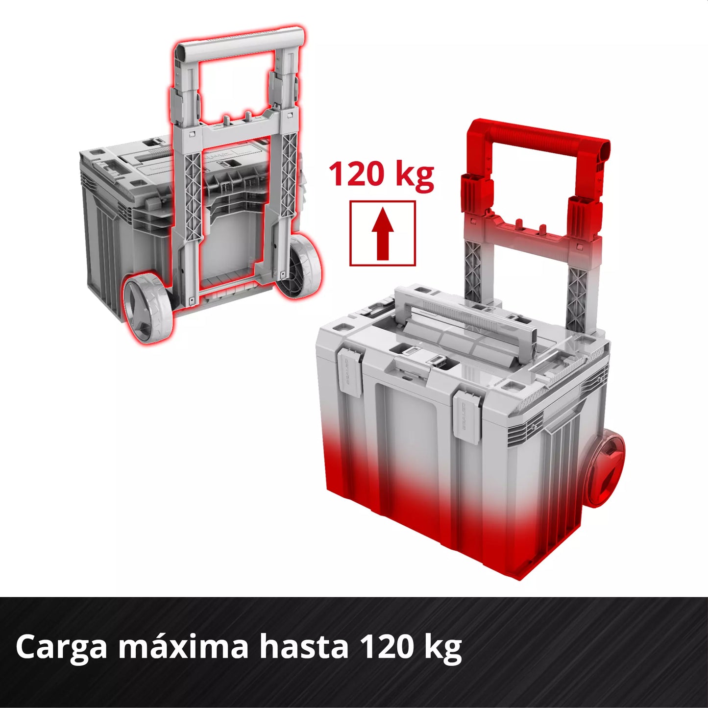 Sistema de maletins amb rodes Einhell E-Case Rolling Workshop SEALED