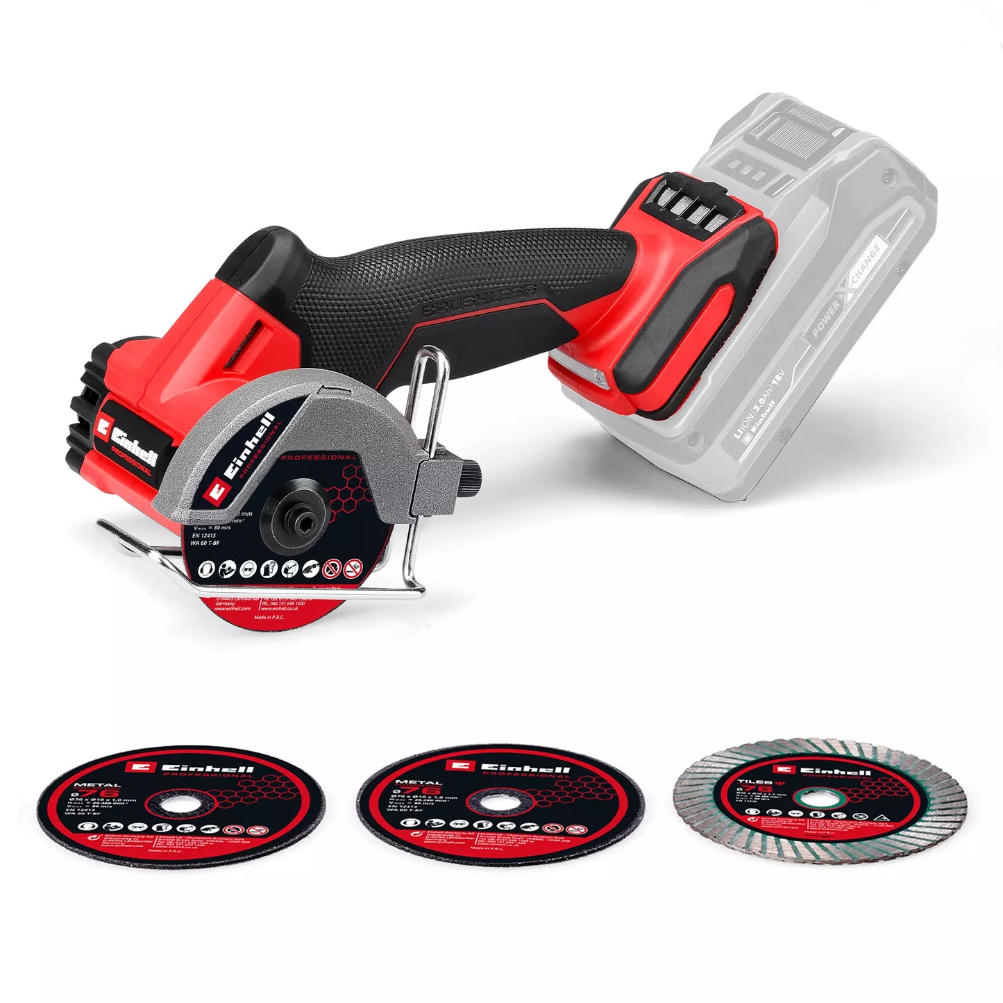 Amoladora 18 V de 76 cm Einhell TP-CO 18/76-C Li BL - Solo