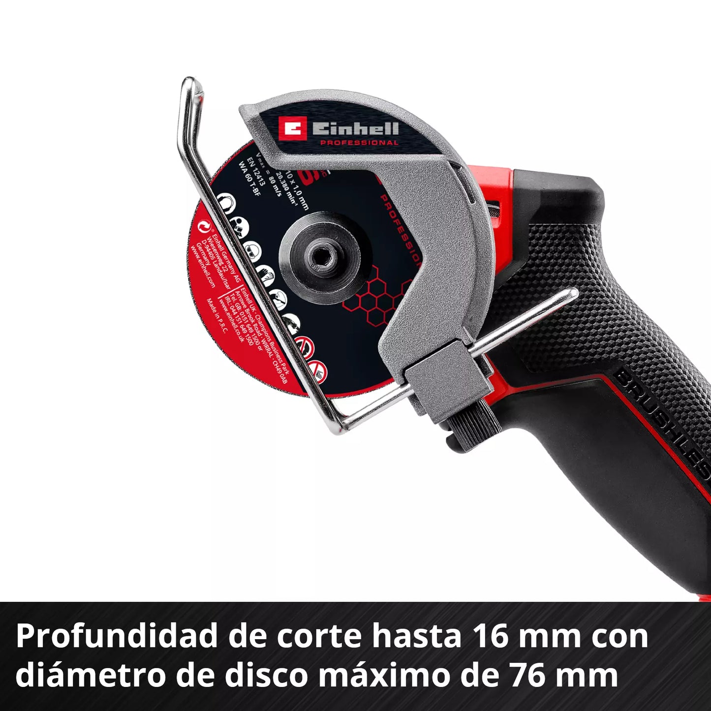 Amoladora 18 V de 76 cm Einhell TP-CO 18/76-C Li BL - Solo