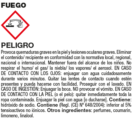 Esprai detergent per a la neteja de xemeneies, 750 ml Fila FUEGO