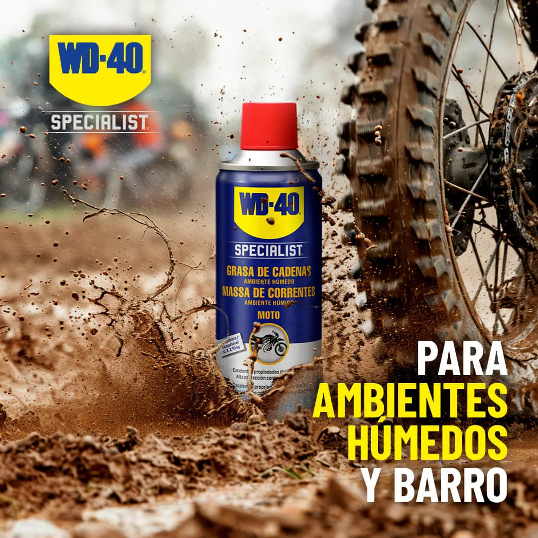 Greix per a cadenes per a ambients humits 400 ml MOTO WD-40