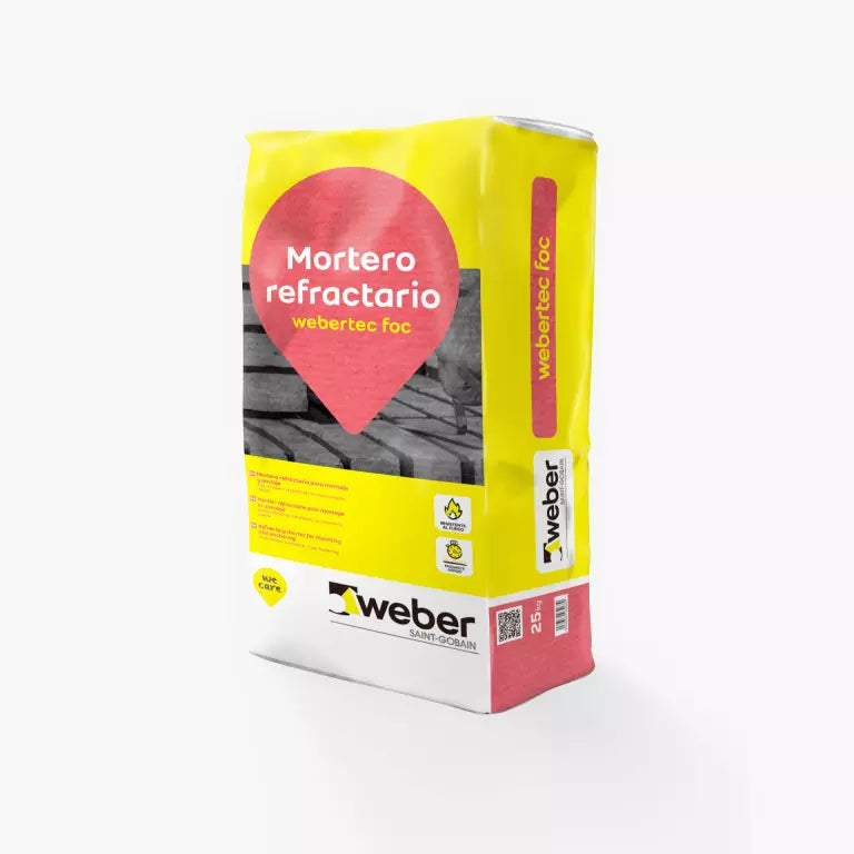 Sac de morter refractari Tec Foc 25kg Weber