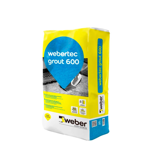 Morter fluid d'ancoratges estructurals d'altes resistències Webertec GROUT 600