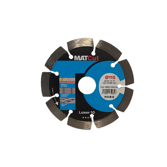 Disc de diamant Laser 10 MATcut 115 mm Mussol