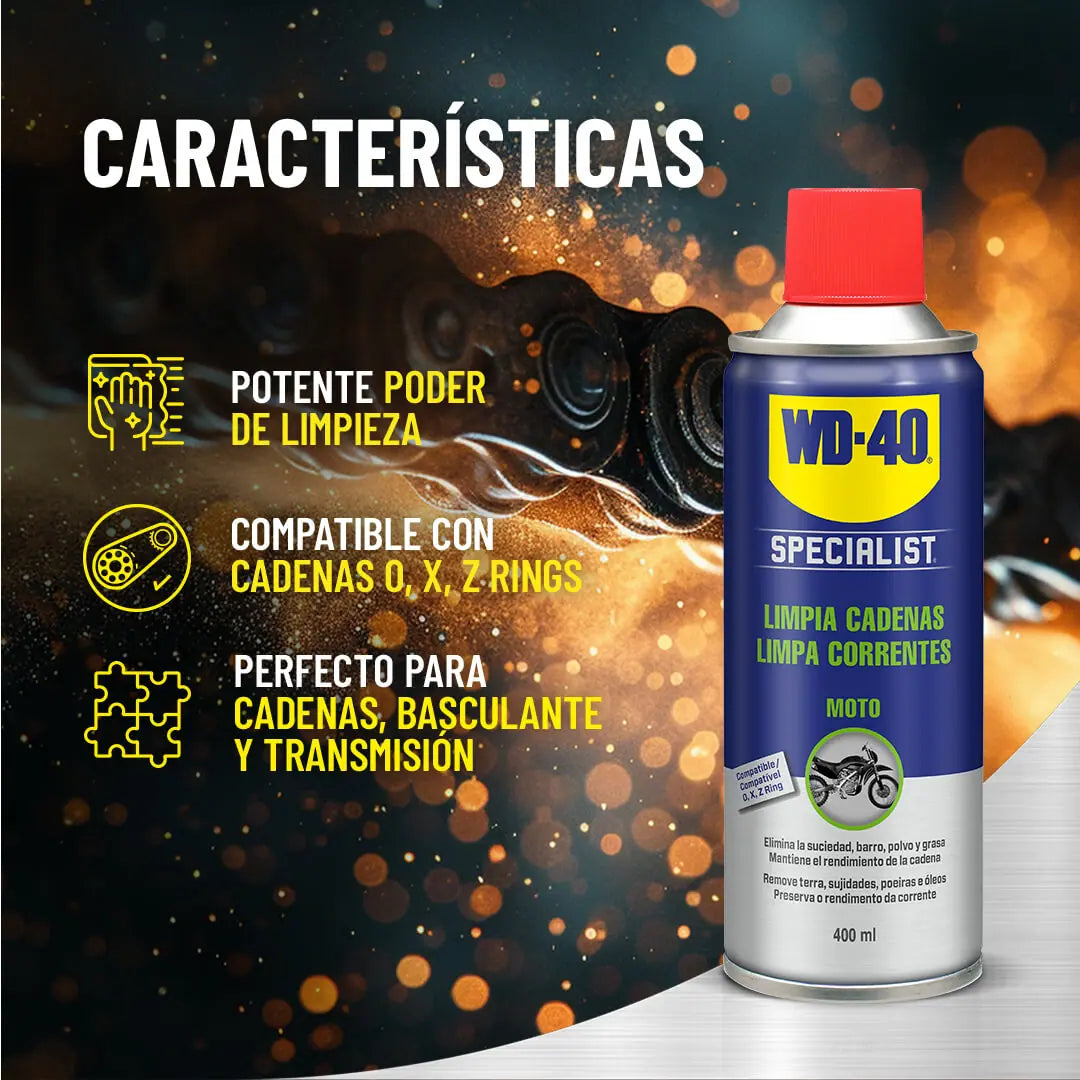 Netejador de cadenes 400 ml MOTO WD-40