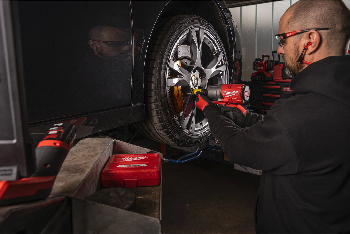 Clau d’impacte M18 FUEL ONE-KEY d’1/2" + 2 bateries de 5 Ah + carregador + maletí Milwaukee M18 ONEFHIWF12-502X