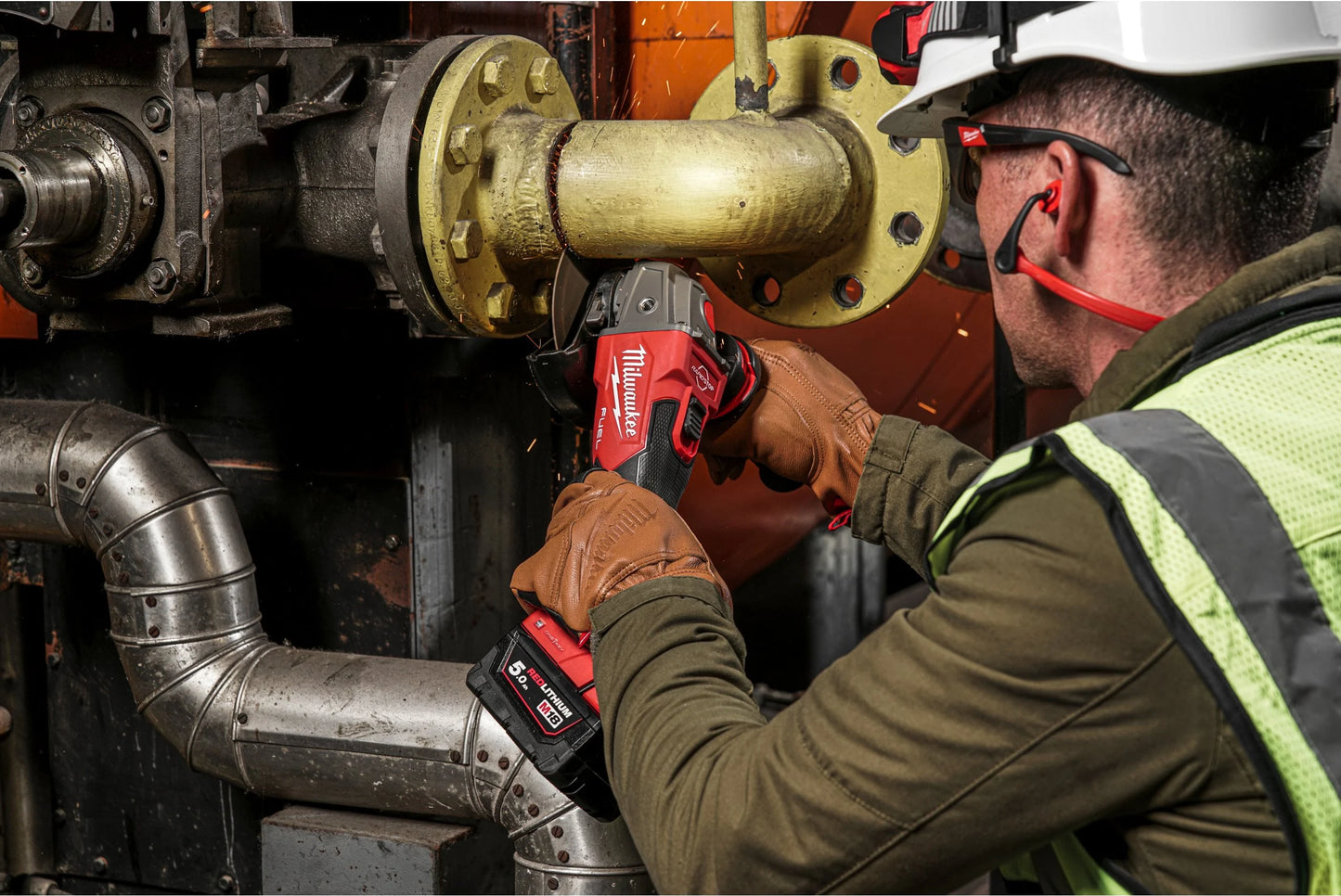 Esmoladora angular M18 de 125mm Fuel ONE-KEY amb maletí Milwaukee M18 ONEFSAG125XB-0X