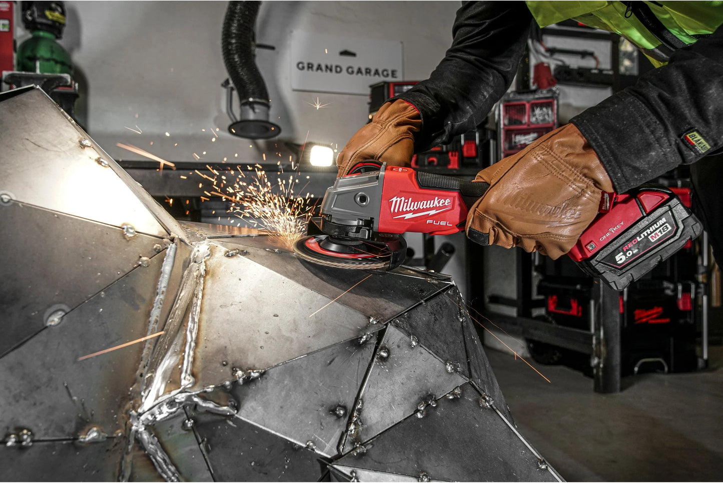 Esmoladora angular M18 de 125mm Fuel ONE-KEY amb maletí Milwaukee M18 ONEFSAG125XPDB-0X