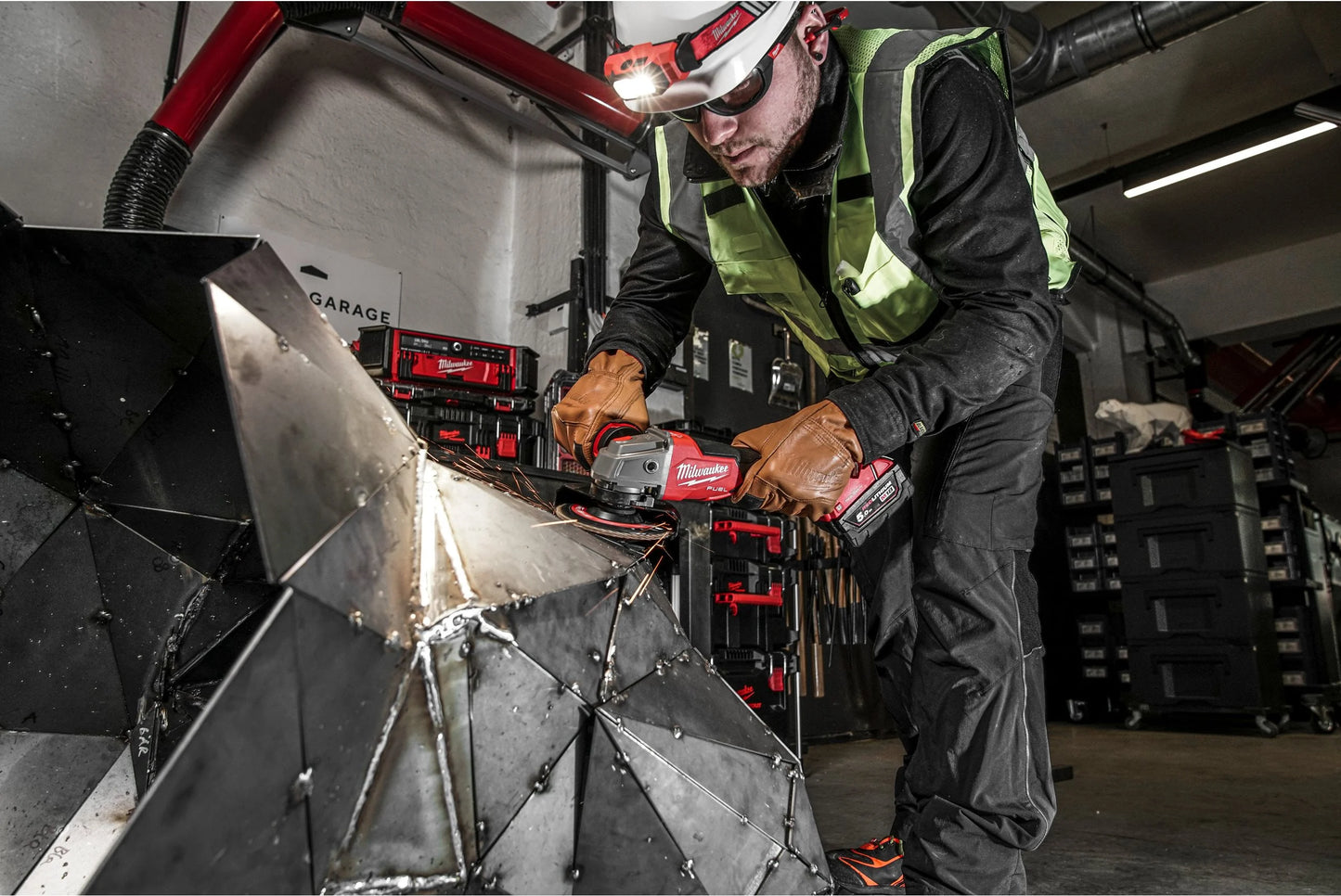 Esmoladora angular M18 de 125mm Fuel ONE-KEY amb maletí Milwaukee M18 ONEFSAG125XPDB-0X