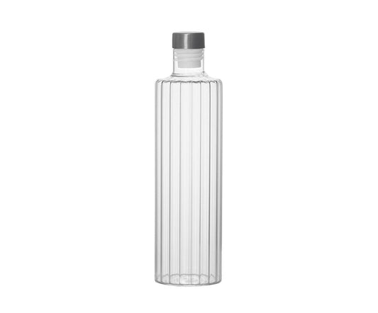 Ampolla de vidre amb tap d’acer inoxidable 1L Andrea House