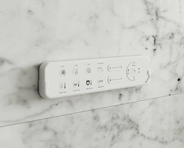 Inodor japonès amb Smart Cleaning Mizubath Rada de terra blanc