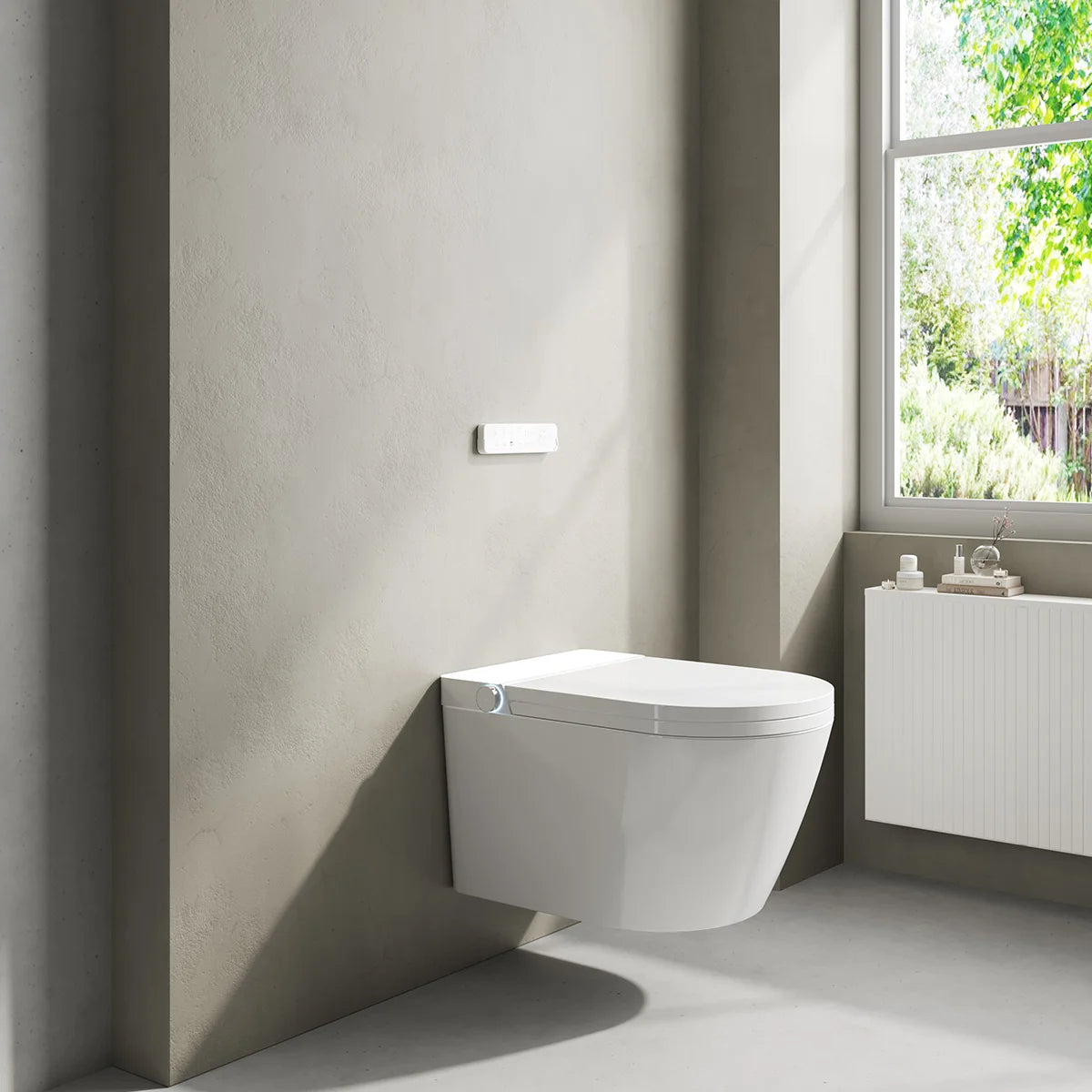 Inodor japonès amb Smart Cleaning Mizubath Rada suspès blanc