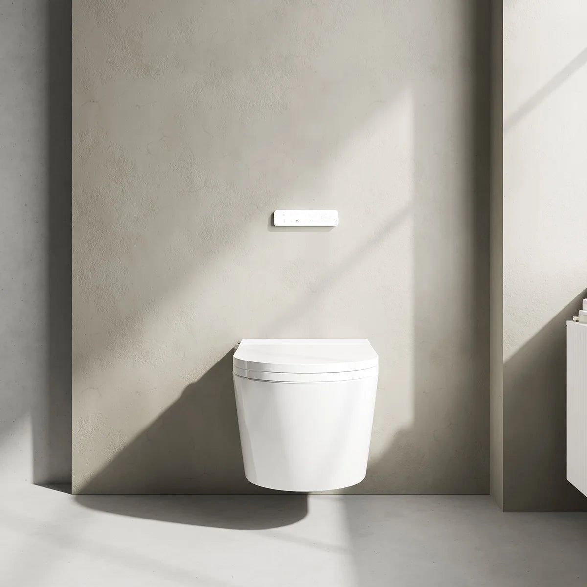 Inodor japonès amb Smart Cleaning Mizubath Rada suspès blanc