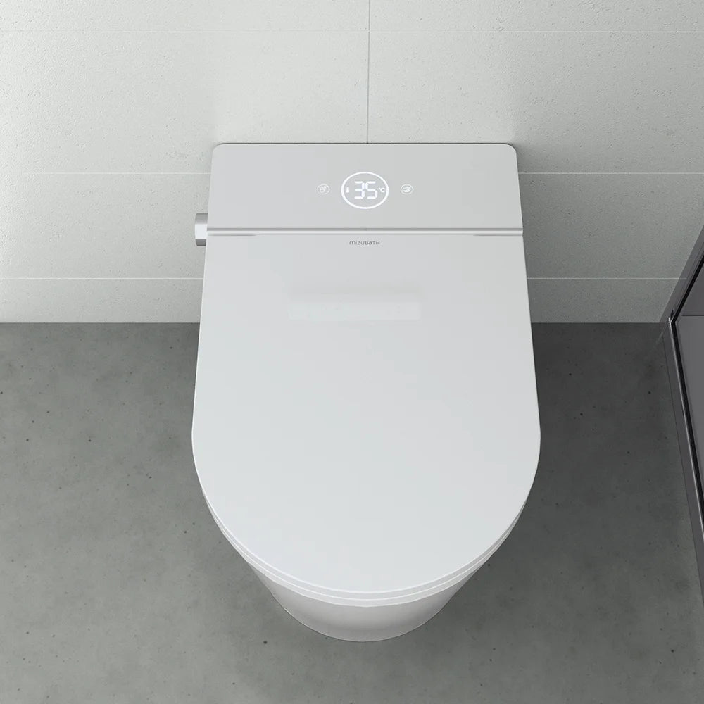 Inodor japonès amb Smart Cleaning Mizubath Rada de terra blanc