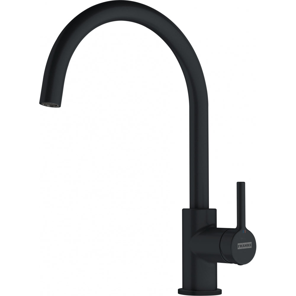 Aixeta de cuina Lina XL Swivel negra mat Franke 115.0626.019